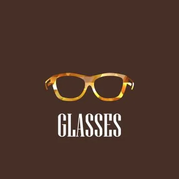 Illustration with eyeglasses Stock Illustration
