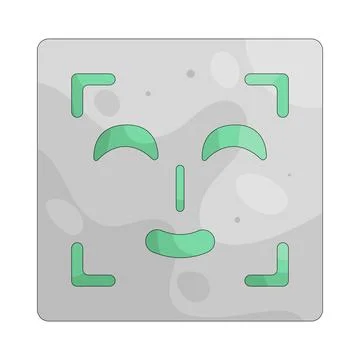 Illustration of Face recognition Stock-Illustration