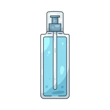 Illustration of face wash bottle Stock Illustration