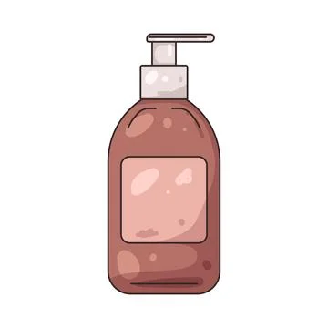 Illustration of face wash bottle Stock Illustration