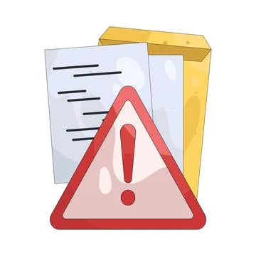 Illustration of Failed compliance Stock Illustration