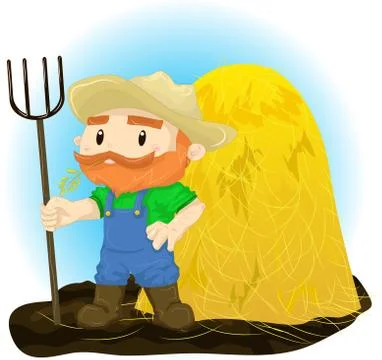 Illustration farmer Stock Illustration