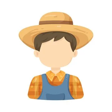 Illustration of farmer Stock Illustration