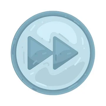 Illustration of  fast forward button Illustrazione stock