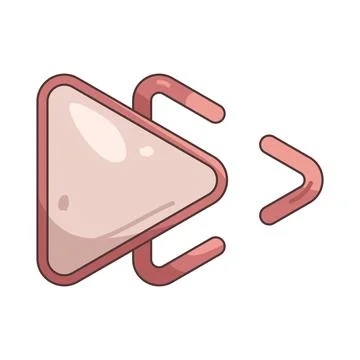 Illustration of fast forward button Stock Illustration