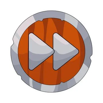 Illustration of fast forward button Stock Illustration