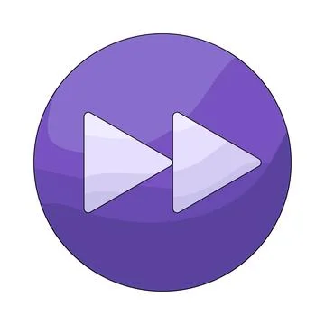 Illustration of fast forward button Stock Illustration