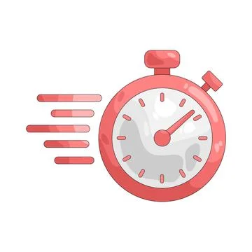 Illustration of Fast time Stock Illustration