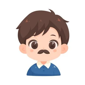 Illustration of father with mustache Stock Illustration