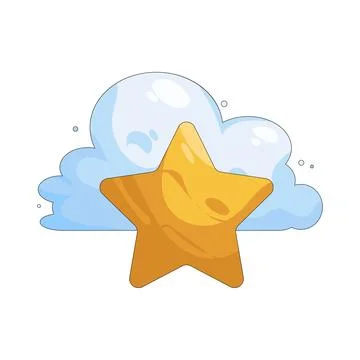 Illustration of Favorite cloud イラスト素材