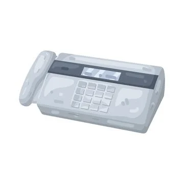 Illustration of fax machine イラスト素材