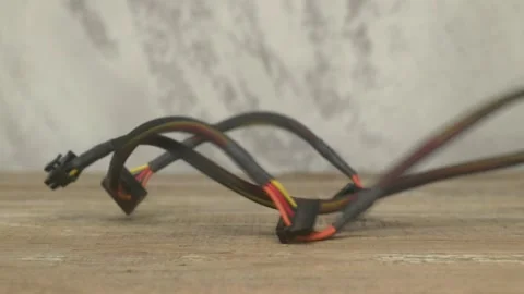 This is an illustration featuring wired connections on a rustic surface Видео 286824529