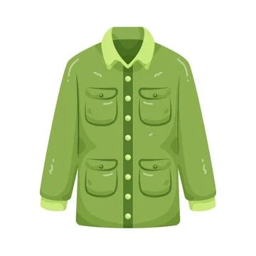 Illustration of field jacket Ilustración de archivo