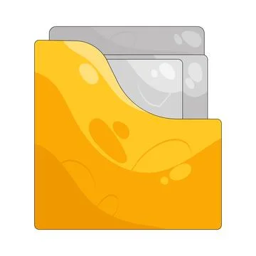 Illustration of File folder 스톡 일러스트