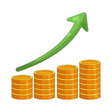 Illustration of Financial growth Ilustração Stock