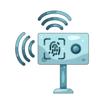 Illustration of finger sensor Stock Illustration