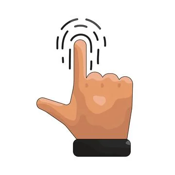Illustration of fingerprint Stock Illustration