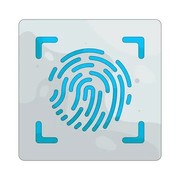 Illustration of fingerprint Stock Illustration