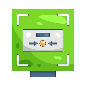 Illustration of Fire alarm Stock Illustration