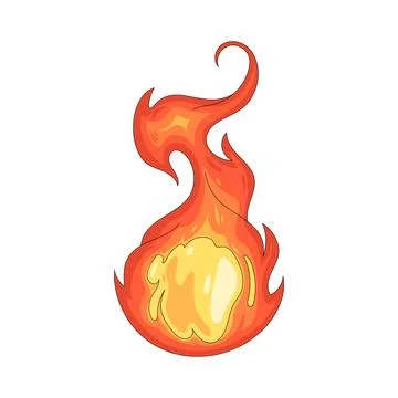 Illustration of fire ball Stock Illustration