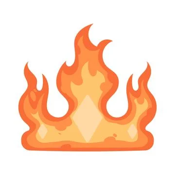 Illustration of fire crown Stock Illustration