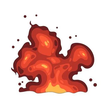 Illustration of fire explosion 스톡 일러스트