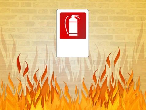 Illustration of the fire Stock Illustration