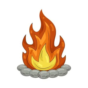 Illustration of Fire Stock Illustration