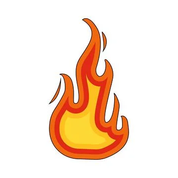 Illustration of Fire 스톡 일러스트