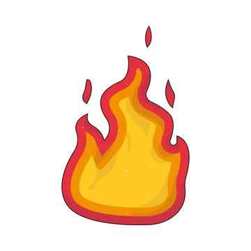 Illustration of Fire Illustrazione stock