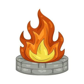 Illustration of fire pit Stock Illustration