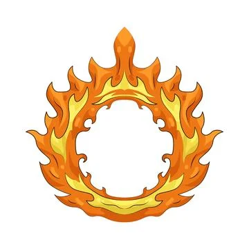 Illustration of fire ring Stock Illustration
