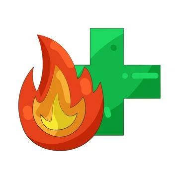 Illustration of  Fire safety Ilustración de archivo