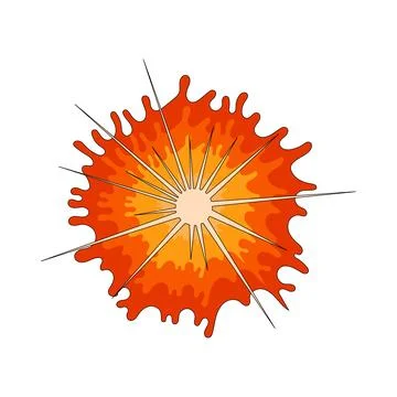 Illustration of fire sun Stock Illustration