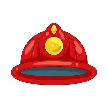 Illustration of firefighter helmet Stock Illustration