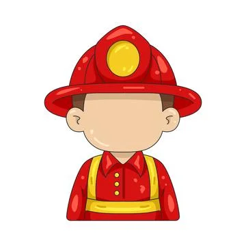 Illustration of fireman Stock Illustration