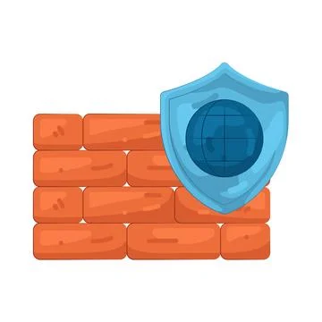 Illustration of firewall イラスト素材