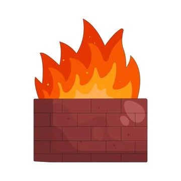 Illustration of firewall Stock Illustration