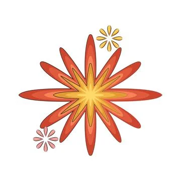 Illustration of Fireworks Stock Illustration