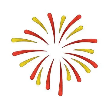 Illustration of Fireworks Stock Illustration