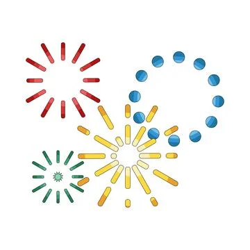 Illustration of Fireworks Stock-Illustration