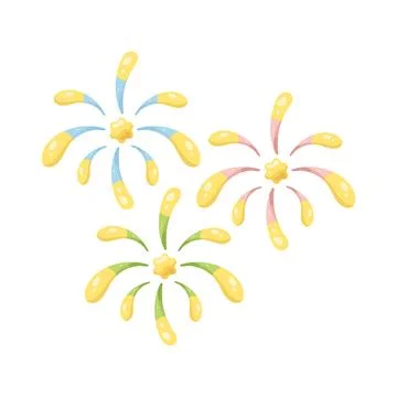Illustration of fireworks Stock Illustration