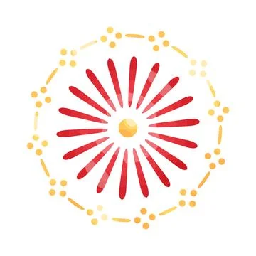 Illustration of fireworks Stock Illustration