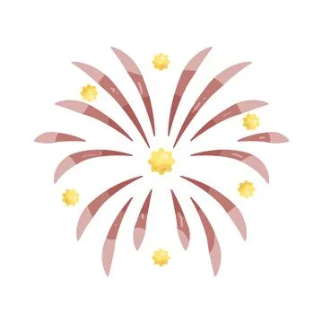 Illustration of fireworks Stock Illustration
