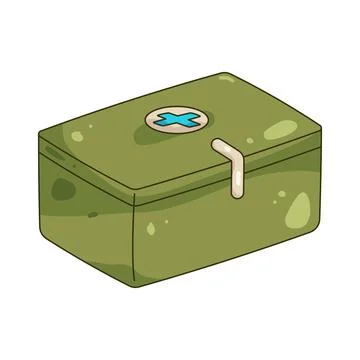 Illustration of first aid box 스톡 일러스트