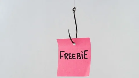 Illustration, on fishhook Freebie Stock Footage 81188237