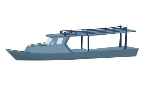 Illustration of a fishing boat Stock Illustration