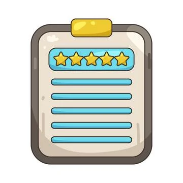 Illustration of Five star Ilustração Stock