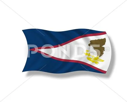Illustration, Flag of American Samoa Stock Illustration