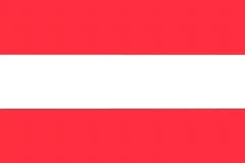 An illustration of the flag of Austria Stock Illustration